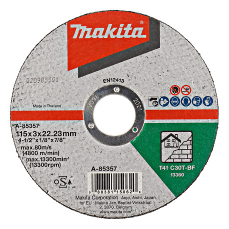 MAKITA A-85357 kotouč řezný kámen 115x3x22mm