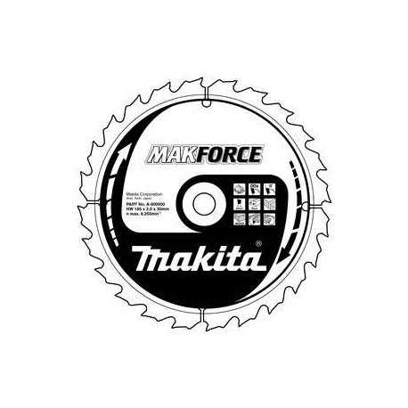 MAKITA B-08193 kotouč pilový dřevo MAKFORCE 180x2.4x30mm 16Z - new B-32138