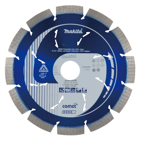 MAKITA B-27187 kotouč řezný diamantový Comet 150x10x22.23mm