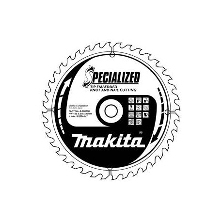 MAKITA B-09385 kotouč pilový dřevo SPECIALIZED se zapuštěnými zuby 355x3x30mm 24Z - new B-33087