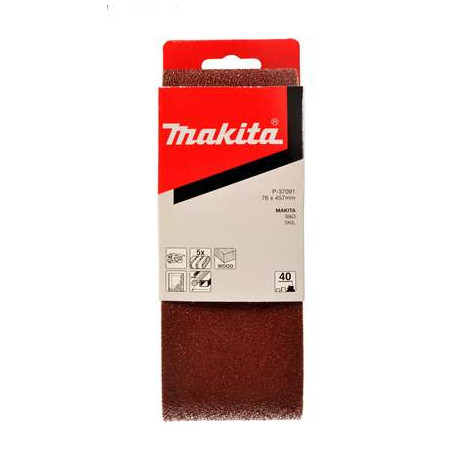 MAKITA P-37166 brusný pás 76x457mm sada K40/80/120