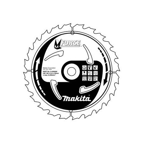 MAKITA B-08078 kotouč pilový dřevo MFORCE 210x2.3x30mm 24Z - new B-32057