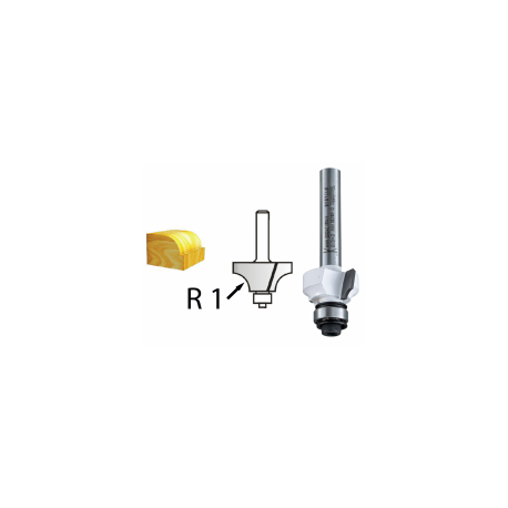 MAKITA D-48561 Zaoblovací fréza s ložiskem stopka 12 mm,50,8x25,4x75 mm R-19mm