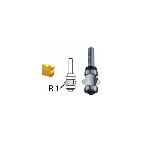 MAKITA D-48826 Profilová fréza s ložiskem stopka 8 mm,25,4x13x61,2 mm