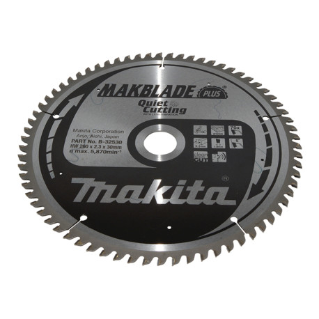 MAKITA B-32530 kotouč pilový dřevo MAKBLADEplus 260x2.3x30mm 70Z - old B-08707