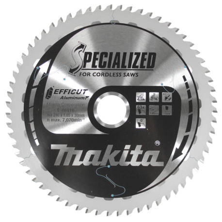 MAKITA E-16916 kotouč pilový hliník Efficut 216x1.85x30mm 63Z