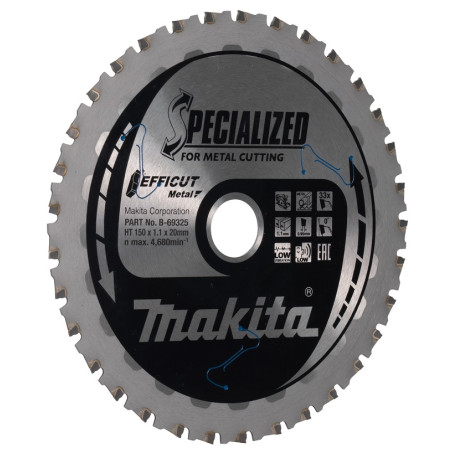 MAKITA B-69325 kotouč pilový ocel Efficut 150x1.1x20mm 33Z -old B-69288