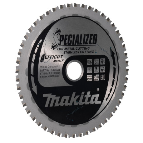 MAKITA B-69331 kotouč pilový ocel Efficut 150x1.1x20mm 48Z - old B-69294