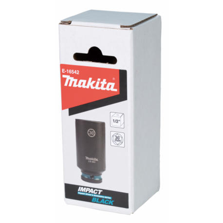 MAKITA E-16542 klíč nástrčný prodloužený 1/2\", čtyřhran, IMPACT BLACK, 30mm