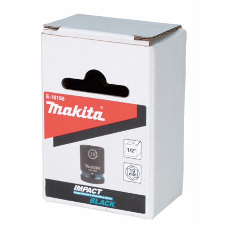 MAKITA E-16156 klíč nástrčný 1/2\", čtyřhran, IMPACT BLACK, 19mm