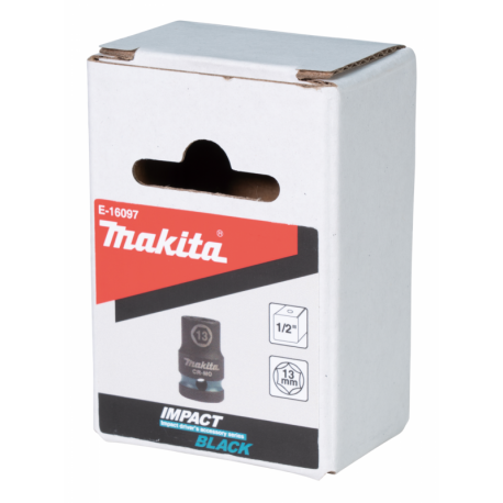 MAKITA E-16097 klíč nástrčný 1/2\", čtyřhran, IMPACT BLACK, 13mm