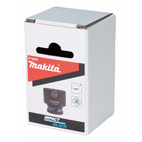 MAKITA E-16221 klíč nástrčný 1/2\", čtyřhran, IMPACT BLACK, 30mm - old B-40238