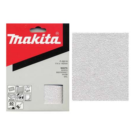 MAKITA P-36522 papír brusný 114x140mm K60, 10ks