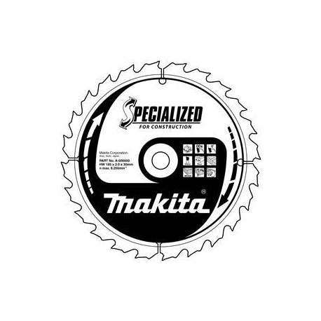 MAKITA B-13683 kotouč pilový dřevo SPECIALIZED konstrukce 190x2.6x30mm 12Z - new B-33554