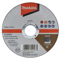 MAKITA D-65953 kotouč řezný nerez 115x1.2x22.23mm