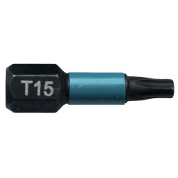 MAKITA B-63666 torzní bit 1/4\" IMPACT BLACK T15, 25mm 2 ks