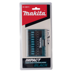 MAKITA E-12011 sada torzních bitů 1/4\" IMPACT BLACK, 10 ks