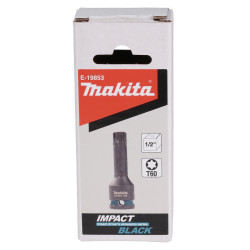 MAKITA E-19853 bit nástrčný 1/2\", čtyřhran, IMPACT BLACK, T60