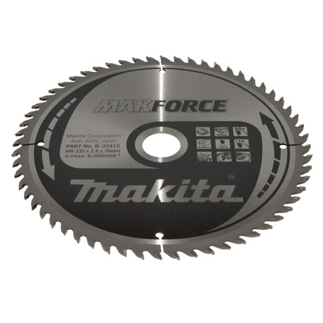 MAKITA B-32415 kotouč pilový dřevo MAKFORCE 235x2.8x30mm 60Z - old B-08589