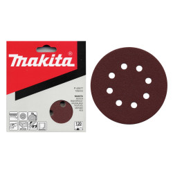 MAKITA P-43533 papír brusný suchý zip 125mm 8 děr K40, 10ks - old P-00474