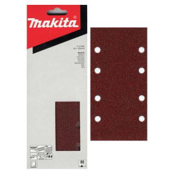 MAKITA P-31887 papír brusný suchý zip 93x185mm 8 děr K60, 10ks