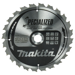 MAKITA B-33146 kotouč pilový dřevo SPECIALIZED se zapuštěnými zuby 270x2.6x30mm 24Z - old B-09450