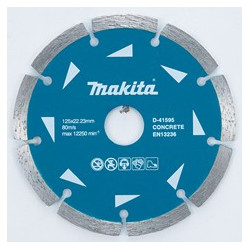 MAKITA D-41595-10 kotouč řezný diamantový segmentový 125x22.23mm, 10ks