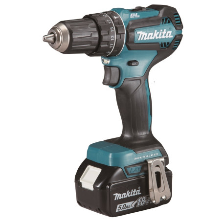 MAKITA DHP485RTJ Aku bezuhlíkový příklepový šroubovák Li-ion LXT 18V/5,0 Ah,Makpac