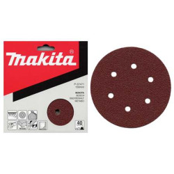 MAKITA P-37524 papír brusný suchý zip 150mm 6 děr K180, 10ks