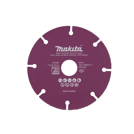 MAKITA B-53687 kotouč řezný diamantový 115x1.3x22.23mm