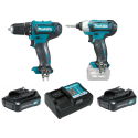 MAKITA CLX224X Aku sada DF333DZ+TD110DZ+2xaku+kufr Li-ion CXT 12V