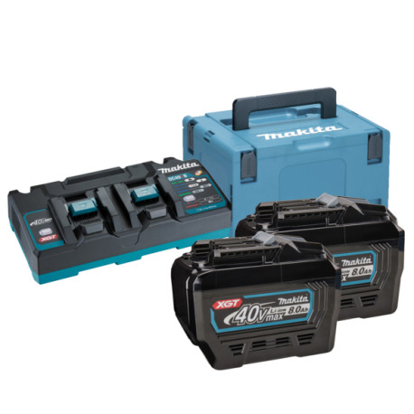 MAKITA 191Y97-1 sada Li-ion XGT 40V 2ksBL4080F+1ksdvojnabíječka DC40RB+1ksMakpac