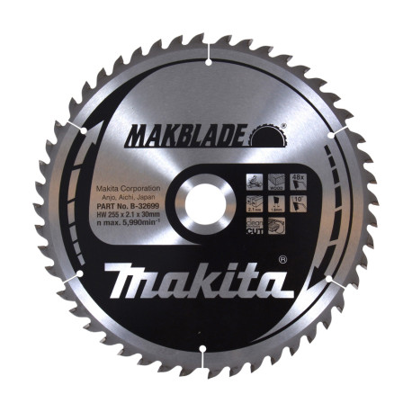 MAKITA B-32699 kotouč pilový dřevo MAKBLADE 255x2.1x30mm 48Z - old B-08888