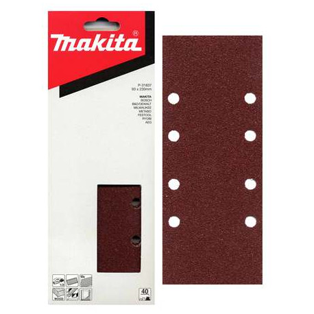 MAKITA P-36049 papír brusný 93x228mm 8 děr K240, 10ks