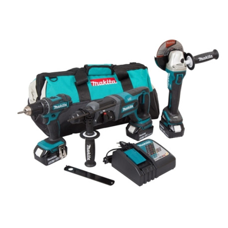 MAKITA DLX3078TX1 Aku sada DGA504+DHR241+DDF482 Li-ion LXT 18V/5,0Ah