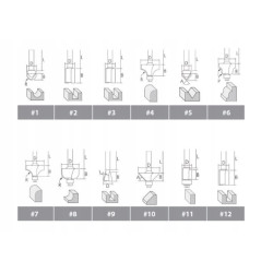 MAKITA A-88440 sada frézek STOP