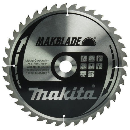 MAKITA B-32786 kotouč pilový dřevo MAKBLADE 305x2.3x30mm 48Z - old B-08997