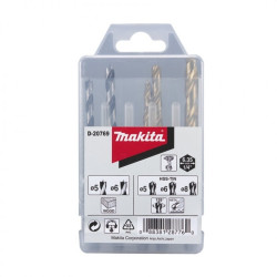 MAKITA D-23759 sada vrtáků do kovu/dřeva/zdiva 5;6/5;6/6mm, stopka HEX 1/4\", 5ks