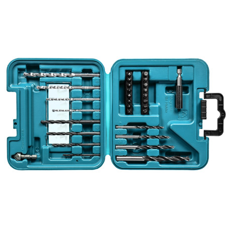 MAKITA D-47204-10 sada bitů a vrtáků 30 ks v plastovém kufru, 10 bal