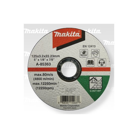 MAKITA A-85363 kotouč řezný kámen 125x3x22mm