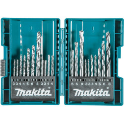 MAKITA B-44884 sada vrtáků do kovu/dřeva/zdiva 3-8mm (po 1), 21ks