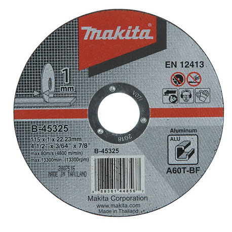 MAKITA B-45325 kotouč řezný hliník 115x1x22mm