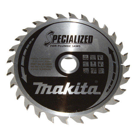 MAKITA B-32982 kotouč pilový dřevo SPECIALIZED 160x2.2x20mm 28Z pro ponorné pily - old B-09260