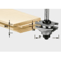 FESTOOL Fréza na profil HW, stopka 8 mm HW S8 D46 x D12-FD 490643