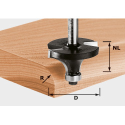 Zaoblovací fréza HW S8 D38,1/R12,7 KL