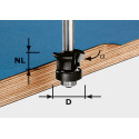 FESTOOL Fazetovací lícovací fréza HW, stopka 8 mm HW S8 D24/0° +45° 491026