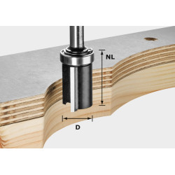 Lícovací fréza HW S8 D19/NL25