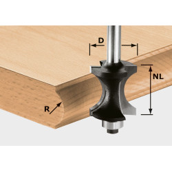 FESTOOL Polotyčová fréza HW, stopka 8 mm HW S8 D30/28 491139