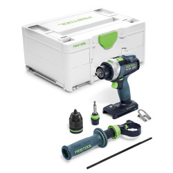 FESTOOL AKCE Akumulátorový příklepový vrtací šroubovák TPC 18/4 I-Basic QUADRIVE 575604