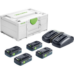 FESTOOL Napájecí sada SYS 18V 4x4,0/TCL 6 DUO 577104